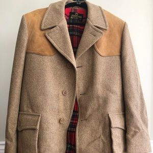 Vintage Lined Winter Coat Tweed